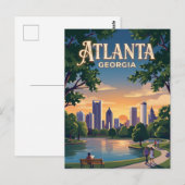 Atlanta Georgia Briefkaart (Voorkant / Achterkant)