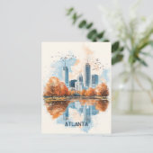 Atlanta Georgia Briefkaart (Staand voorkant)