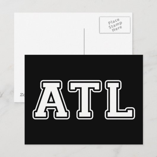 Atlanta Georgia Briefkaart (Voorkant / Achterkant)
