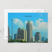 Atlanta Georgia Briefkaart (Voorkant / Achterkant)