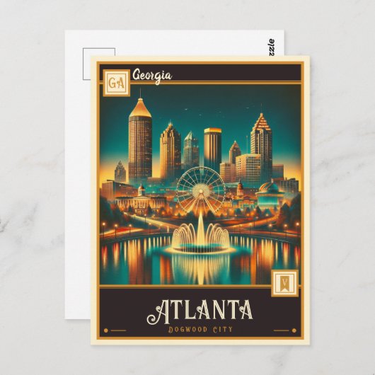 Atlanta, Georgia |  Briefkaart (Voorkant / Achterkant)