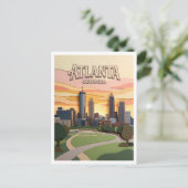 Atlanta Georgia Briefkaart (Staand voorkant)