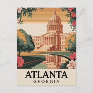 Atlanta Georgia Capitol Reizen Briefkaart