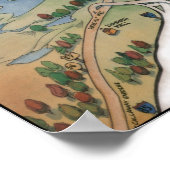 Atlanta Georgia Cartoon Map Poster (Hoek)