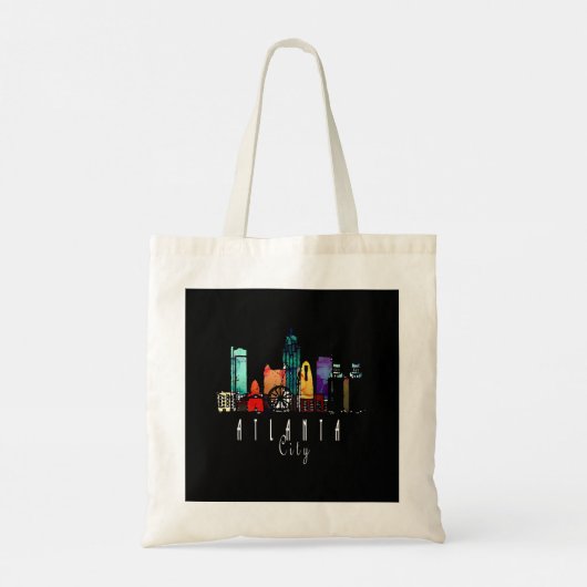 Atlanta, Georgia, City Mannen Women's Pullover Tote Bag (Achterkant)
