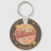 Atlanta Georgia City mode cadeau souvenir Sleutelhanger (Achterkant)