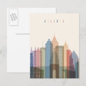 Atlanta, Georgia | City Skyline Briefkaart (Voorkant / Achterkant)