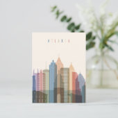 Atlanta, Georgia | City Skyline Briefkaart (Staand voorkant)