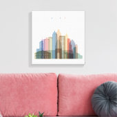 Atlanta, Georgia | City Skyline Canvas Afdruk (Insitu (Woonkamer))