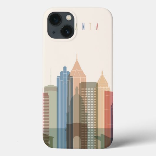 Atlanta, Georgia | City Skyline Case-Mate iPhone Case (Achterkant)