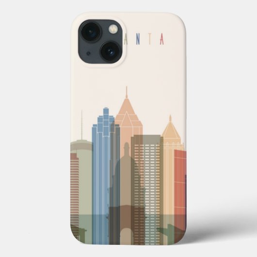 Atlanta, Georgia | City Skyline Case-Mate iPhone Case (Achterkant)