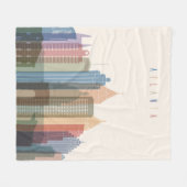 Atlanta, Georgia | City Skyline Fleece Deken (Voorkant (Horizontaal))
