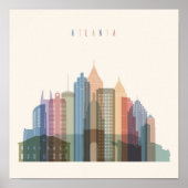 Atlanta, Georgia | City Skyline Poster (Voorkant)