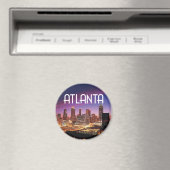 Atlanta, Georgia City skyline 's nachts Magneet (Insitu (Vaatwasser))