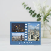 Atlanta, Georgia Cityscape Briefkaart (Staand voorkant)