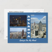 Atlanta, Georgia Cityscape Briefkaart (Voorkant / Achterkant)