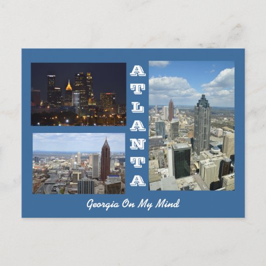 Atlanta, Georgia Cityscape Briefkaart (Voorkant)