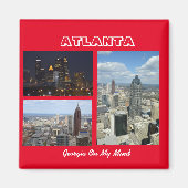 Atlanta, Georgia Cityscape Magneet (Voorkant)