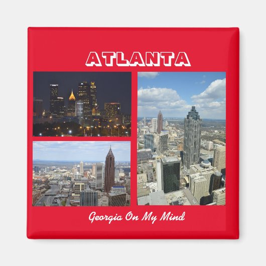 Atlanta, Georgia Cityscape Magneet (Voorkant)