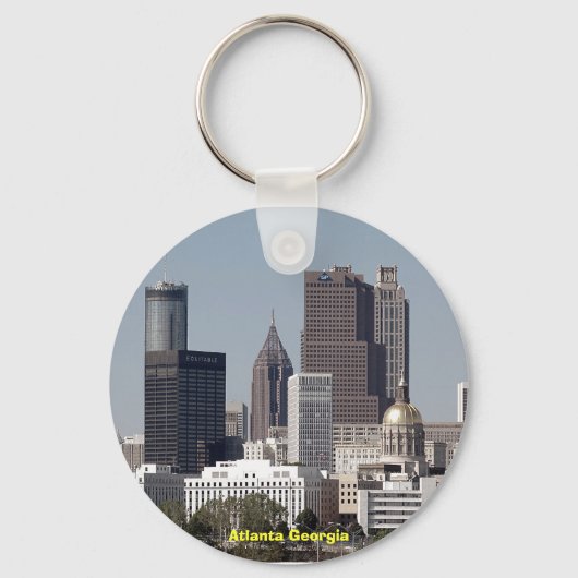 atlanta georgia cityscape sleutelhanger (Voorkant)