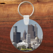 atlanta georgia cityscape sleutelhanger (Voorkant)