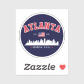 Atlanta Georgia Cityscape Sticker (Vel)