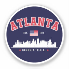 Atlanta Georgia Cityscape Sticker