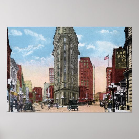 Atlanta Georgia Corner of Peachtree and Broad Poster (Voorkant)