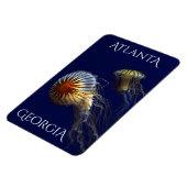 Atlanta Georgia Curious Jellyfish Magneet (Linkerzijde)