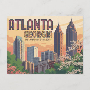 Atlanta Georgia De Empire Stad van het Zuiden Briefkaart