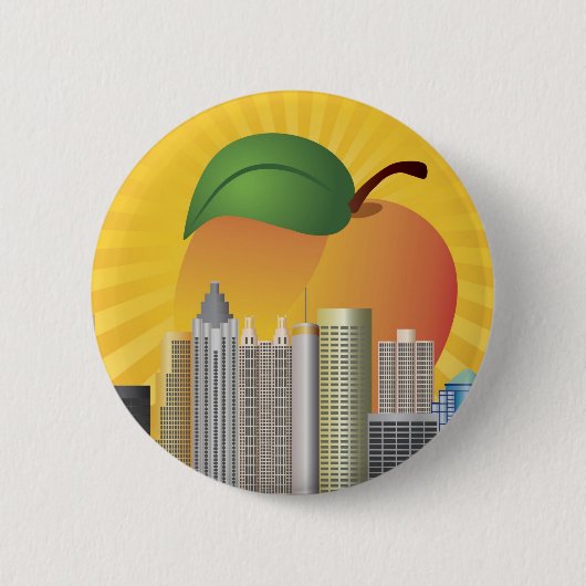 Atlanta Georgia en Peach Button (Voorkant)