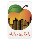 Atlanta Georgia en perzikmagneet Magneet (Verticaal)