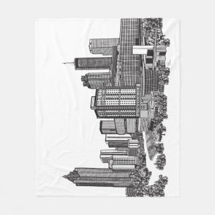 Atlanta Georgia Fleece Deken