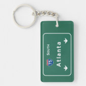 Atlanta Georgia ga Interstate Highway Freeway : Sleutelhanger (Voorkant)