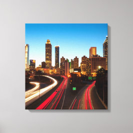 Atlanta Georgia gepantserd Canvas art 16.80 x 17.5