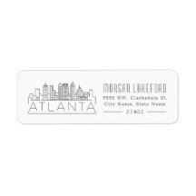 Atlanta, Georgia gestileerde skyline |