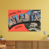 Atlanta, Georgia - grote brievenbussen Canvas Afdruk (Insitu (Woonkamer))
