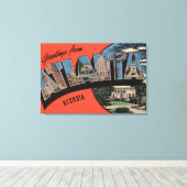 Atlanta, Georgia - grote brievenbussen Canvas Afdruk (Insitu (Houten vloer))