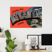 Atlanta, Georgia - grote brievenbussen Poster (Thuiskantoor)