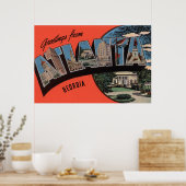 Atlanta, Georgia - grote brievenbussen Poster (Keuken)