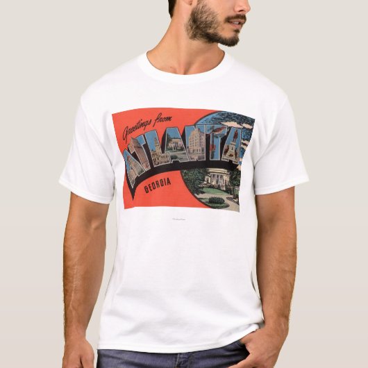 Atlanta, Georgia - grote brievenbussen T-shirt (Voorkant)