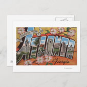 Atlanta, Georgia - Grote Letter Scenes 2 Briefkaart (Voorkant / Achterkant)