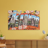 Atlanta, Georgia - Grote letterscènes 3 Canvas Afdruk (Insitu (Woonkamer))