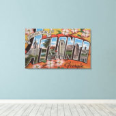 Atlanta, Georgia - Grote letterscènes 3 Canvas Afdruk (Insitu (Houten vloer))