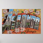 Atlanta, Georgia - Grote letterscènes 3 Poster (Voorkant)