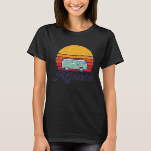 Atlanta Georgia Hippie Van Surf Style Sun T-shirt