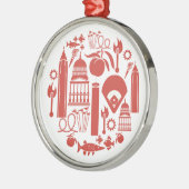 Atlanta Georgia Icons Metalen Ornament (Links)