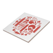 Atlanta Georgia Icons Tegeltje (Zijkant)