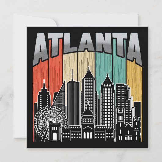 Atlanta Georgia Kaart (Voorkant)