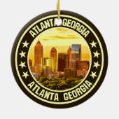 Atlanta Georgia Keramisch Ornament (Achterkant)